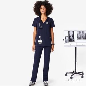 Figs Navy XXS scrub set